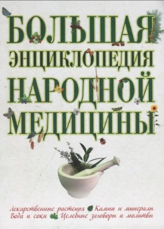 Обложка к Большая энциклопедия народной медицины. Лекарственные растения. Камни и минералы